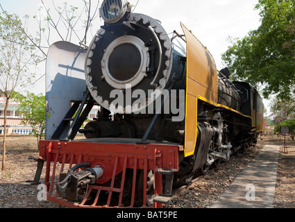 Alte Dampfeisenbahn an der Railway Museum Mysore Karnataka, Indien Stockfoto