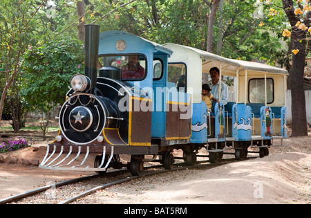 Spielzeug Dampfeisenbahn an der Railway Museum Mysore Karnataka, Indien Stockfoto