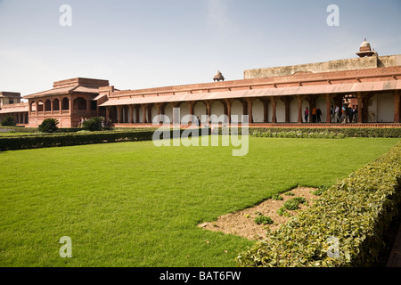 Diwan-i-Uhr, Halle der Öffentlichkeit und Garten, Fatehpur Sikri, in der Nähe von Agra, Uttar Pradesh, Indien Stockfoto