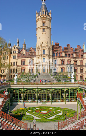 Schloss von Schwerin in Mecklenburg-Vorpommern Stockfoto