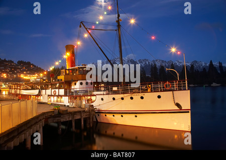 TSS Earnslaw Steamboat Lake Wakatipu Queenstown Neuseeland Südinsel Stockfoto
