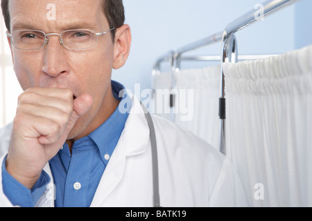 Müde Arzt. Stockfoto