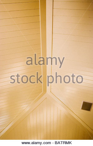 Detail einer gewölbten Decke ohne Fugen in einer Küche Stockfoto, Bild