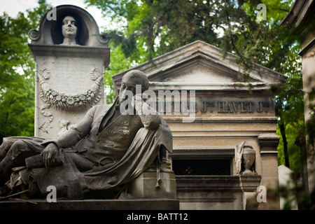 Père Lachaise Friedhof (Cimetière du Père Lachaise) Stockfoto