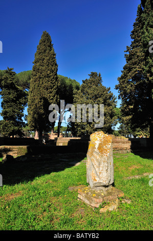 Via Delle Tombe, Ostia Antica, Provinz von Rom, Latium, Italien Stockfoto