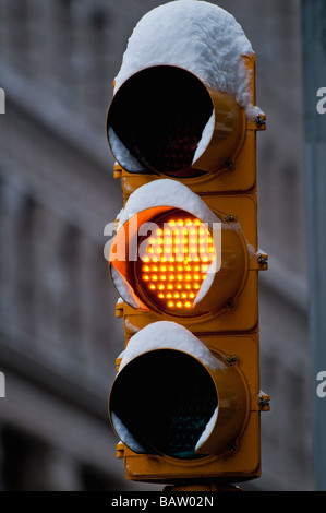 USA, New York, New York City, close-up der Ampel Stockfoto