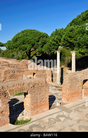 Terme di Nettuno, Ostia Antica, Provinz Rom, Latium, Italien Stockfoto