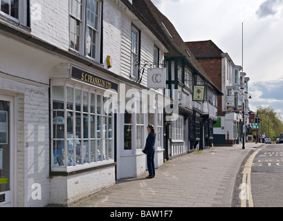 Die High Street, Tenterden, Kent, England. Stockfoto