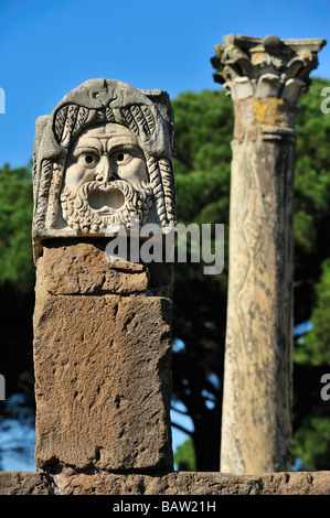 Theater, Ostia Antica, Provinz Rom, Latium, Italien Stockfoto