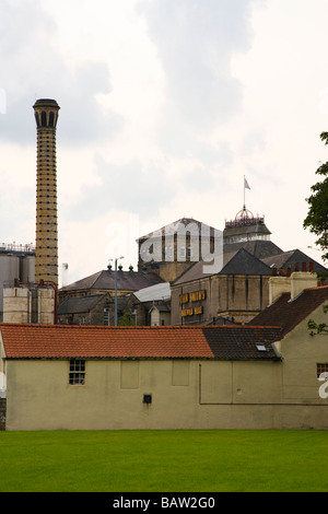 Blick auf John Smiths Brauerei in Tadcaster in Yorkshire Stockfoto