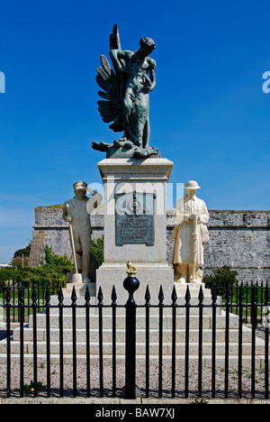 Das Denkmal für die "royal Marines" auf die Hacke in Plymouth in Devon, Großbritannien Stockfoto