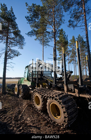 John Deere 1110D ECO III Spediteur, Finnland Stockfoto