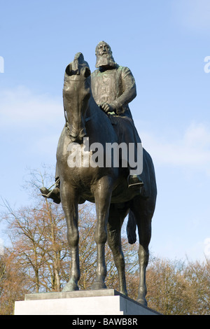 Statue von König Leopold II - Brüssel, Belgien Stockfoto