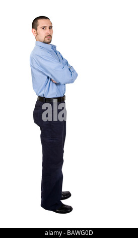 Business-Mann stehend - Ganzkörper Stockfoto