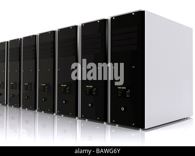 3D Computer-Servern Stockfoto