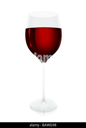 Rotwein Glas Stockfoto