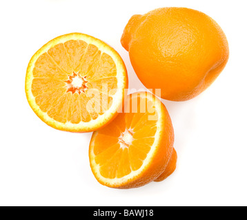 isolierte Orangen Stockfoto