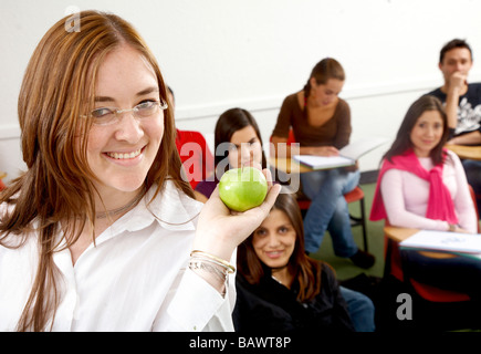 Lehrer und Schüler Stockfoto