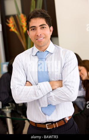 Geschäftsmann, Lächeln Stockfoto