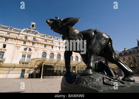 Aussenansicht des Musee d ' Orsay Paris Frankreich Stockfoto