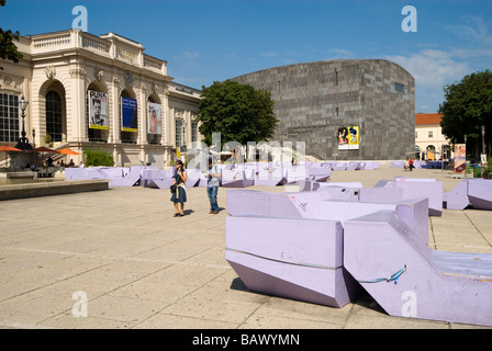 Museumsquartier-Bezirk in Wien Österreich Europa Stockfoto