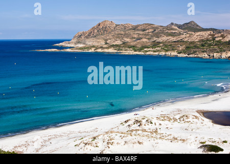 Perajola Strand Desert des Agriates Korsika Frankreich Stockfoto