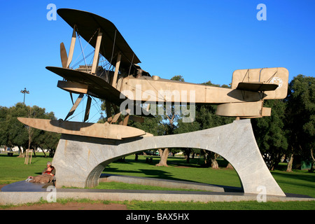 Denkmal für Gago Coutinho und Sacadura Cabral, die die ersten waren, die Süd-Atlantik überqueren in der Luft Stockfoto