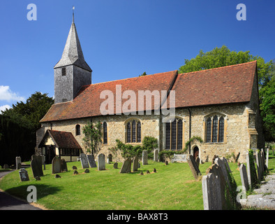 Str. Mary die Jungfrau Kirche, Kemsing, Sevenoaks, Kent, England, UK. Stockfoto