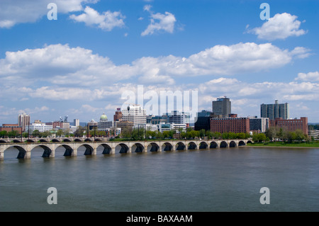 Harrisburg, Pennsylvania Hauptstadt am Susquehanna River Stockfoto