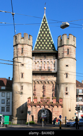 Tor der Spalen, Spalentor, ehemalige Stadttor in der Stadtmauer von Basel, Basel, Schweiz Stockfoto