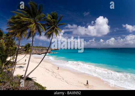 Blick über sandigen Strand des unteren Bay, St. Philip, Barbados, Karibik Stockfoto