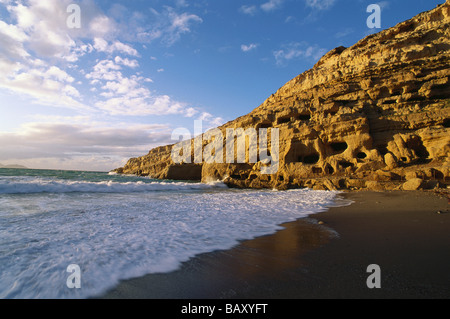 Matala Strand, Kreta, Griechenland Stockfoto