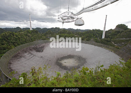 Arecibo-Observatorium, Radioteleskop Arecibo, Puerto Rico Stockfoto