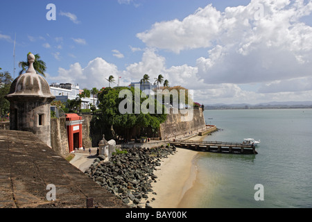 historische Altstadt, Puerta de San Juan, San Juan, Puerto Rico Stockfoto