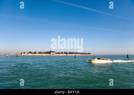 San Michele, Friedhof Insel Isola di San Michele, Venedig, Laguna, Veneto, Italien Stockfoto