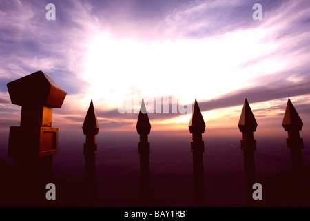 Aussichtsplattform auf Jebel Hafeet, Al Ain, Abu Dhabi, Vereinigte Arabische Emirate, Vereinigte Arabische Emirate Stockfoto