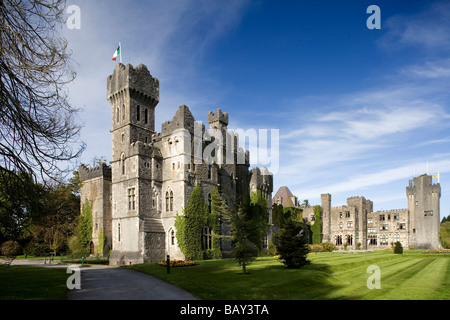 Ashford Castle in der Nähe von Cong, County Mayo, Irland, Europa Stockfoto