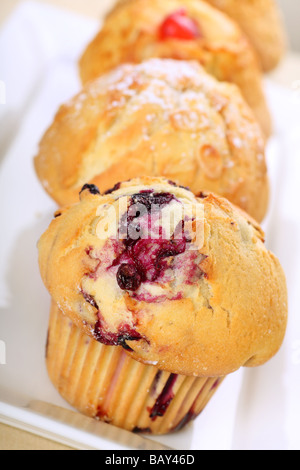 essfertig frisch gebackene muffins Stockfoto