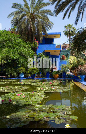 Die schöne Jardins Majorelle in Marrakesch Marokko Stockfoto