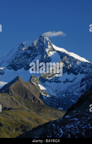 Klein- und Großglockner, Hohe Tauern Bereich, Nationalpark Hohe Tauern aus Schober, Ost-Tirol, Österreich Stockfoto