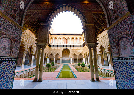 Innenansicht, Alcazar, Sevilla, Andalusien, Spanien Stockfoto