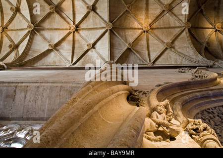 die Decke der Lonja De La Seda, Seide Exchange, UNESCO World Heritage Site, Valencia, Spanien Stockfoto