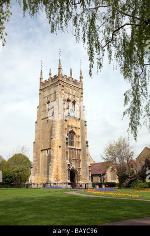 Der Glockenturm auf dem Gelände der ehemaligen Abtei von Evesham Worcestershire England UK Stockfoto