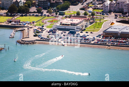 Luftaufnahme von Ryde direkt am Meer. Isle Of Wight. VEREINIGTES KÖNIGREICH. Stockfoto