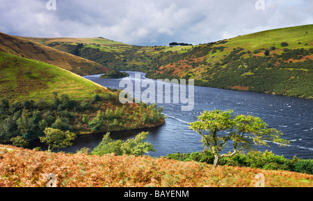 Herbst am Meldon Stausee im Nationalpark Dartmoor Devon England September 2008 Stockfoto