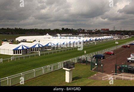 Chester Rennbahn bekannt als Roodee, Chester, England, Großbritannien Stockfoto