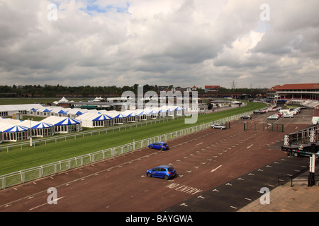 Chester Rennbahn bekannt als Roodee, Chester, England, Großbritannien Stockfoto