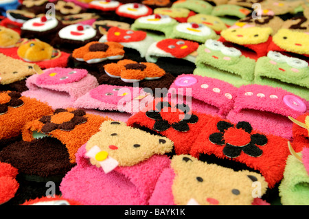 Pantoffel Stall Thanon Phetburi Pratunam Bangkok thailand Stockfoto