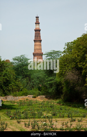 Qutb Minar in Delhi Indien Stockfoto