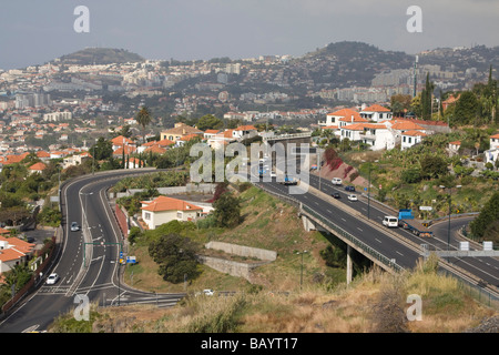 Funchal Madeira Meer Stadt portugiesische Insel im mittleren Atlantik Stockfoto